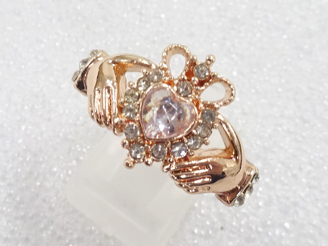 JAPANESE KIMONO / ANTIQUE CRYSTAL RING (SIZE 23)